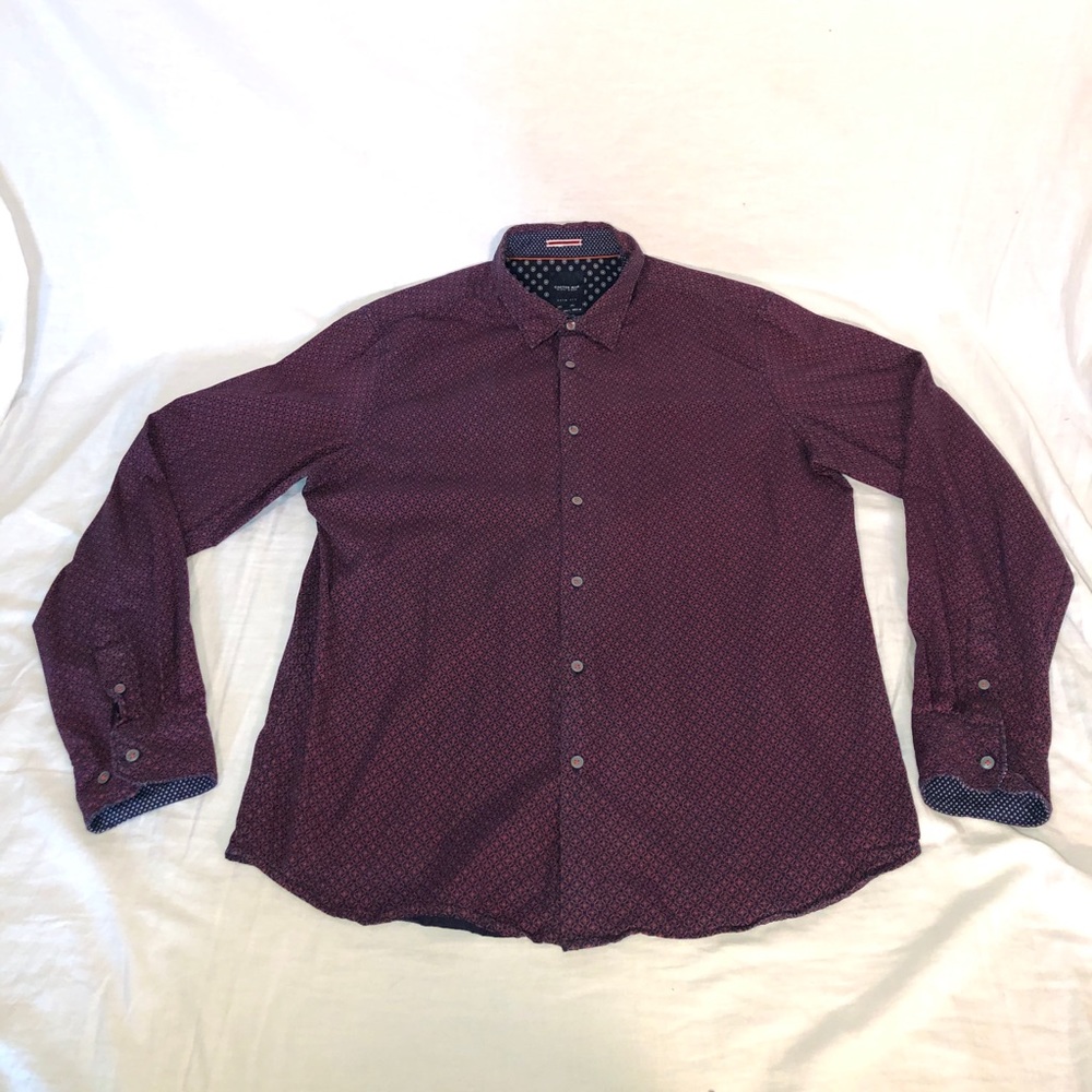 Cactus Man All Over Print Ls Button Up Shirt Large - image 1